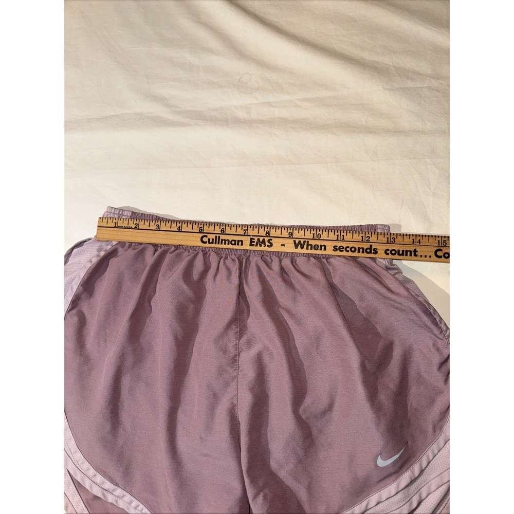 Nike Dri-Fit Running Shorts Women's Tempo Size Medium Amethyst Smoke - Picture 3 of 7